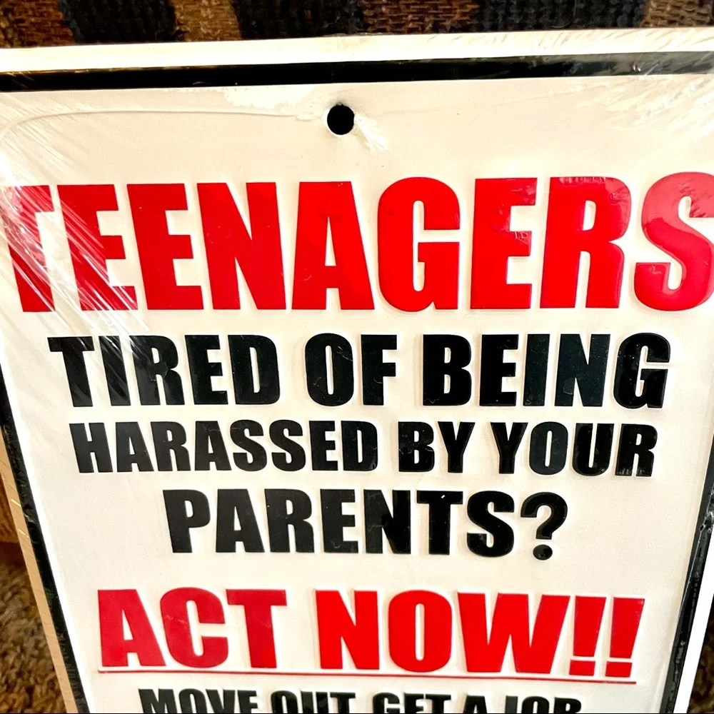 NEW Teenagers Metal Sign